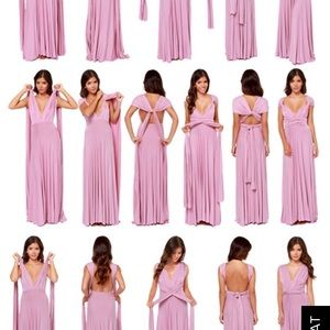 LULUS NWT Dusty Rose Large wrap dress